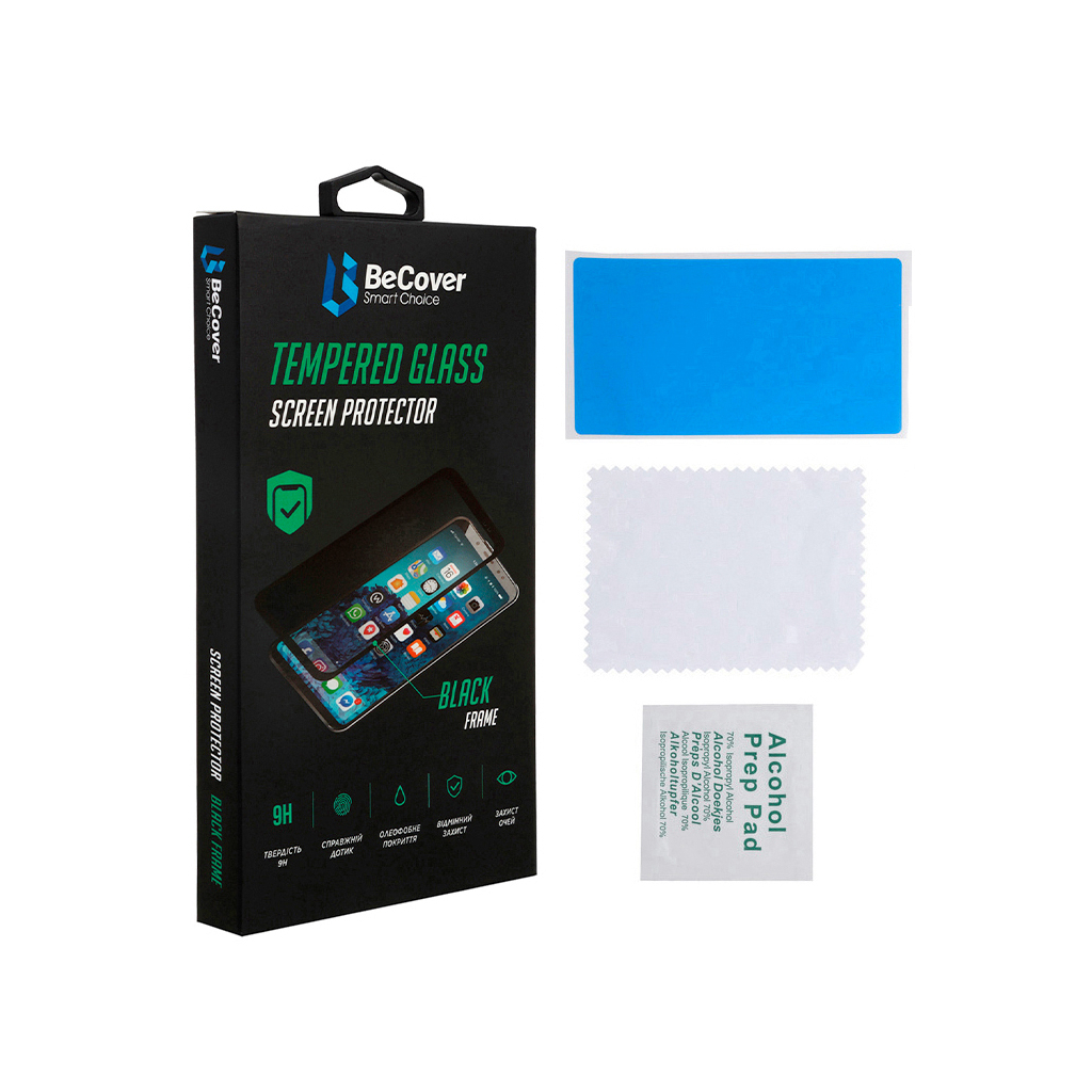 Захисне скло BeCover для ZTE Blade A52 Black (708755) фото