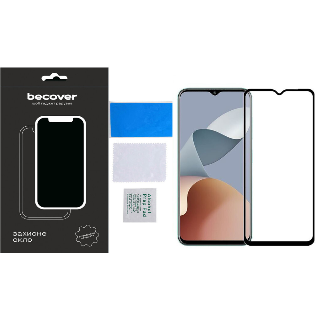 Захисне скло BeCover для ZTE Blade A73 Black (710629) фото4