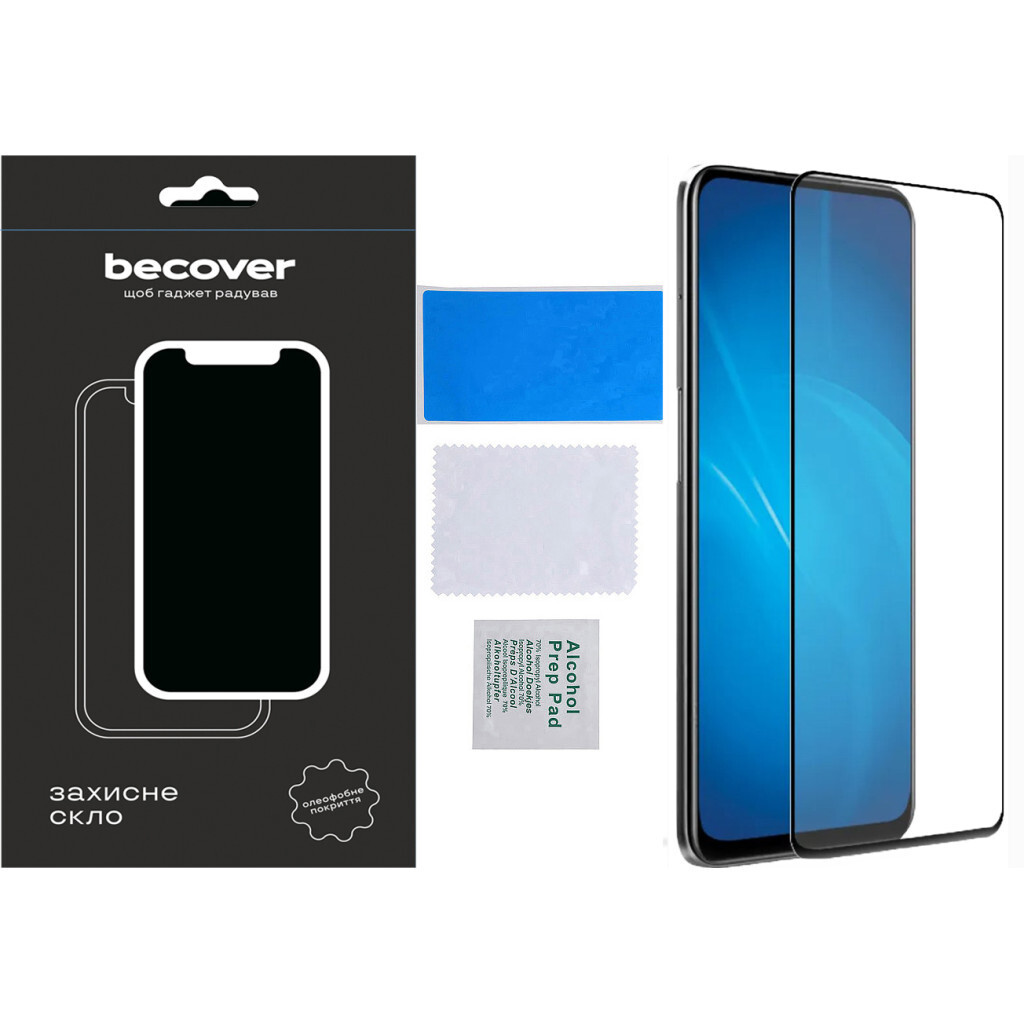 Захисне скло BeCover для Infinix Smart 8 Plus (X6526) Black (710652) фото
