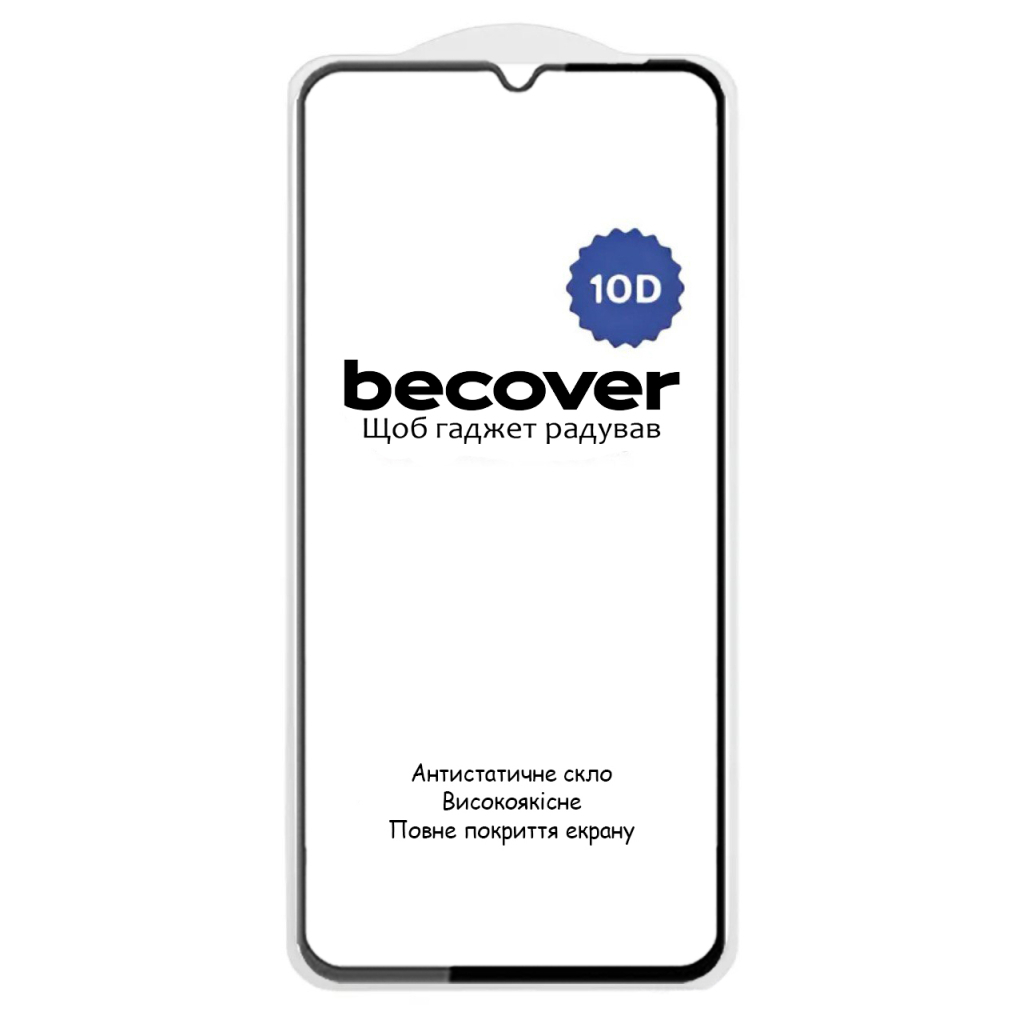 Захисне скло BeCover для Xiaomi Redmi A4 5G 10D Black (712883) фото