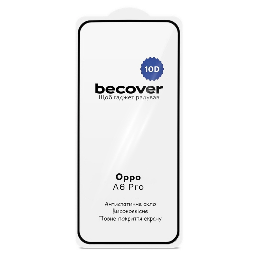 Захисне скло BeCover для Oppo A6 Pro 10D Black (715716) фото3