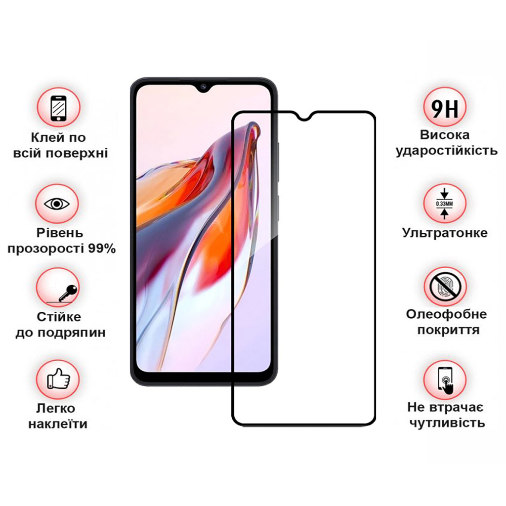 Защитное стекло BeCover для Tecno Spark 10C (KI5k) Black (709747) фото4