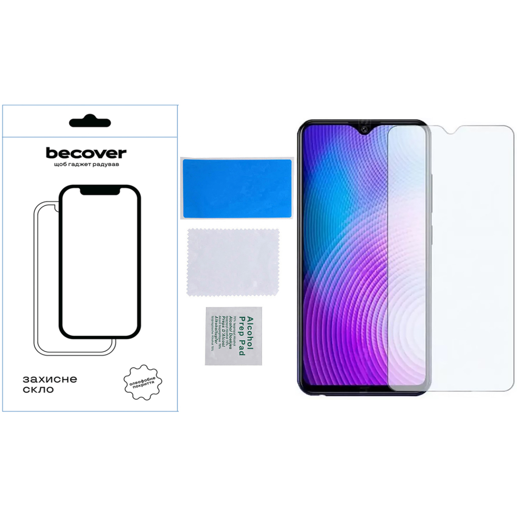 Защитное стекло BeCover для Tecno Spark 10C (KI5k) 3D Crystal Clear Glass (709748) фото3