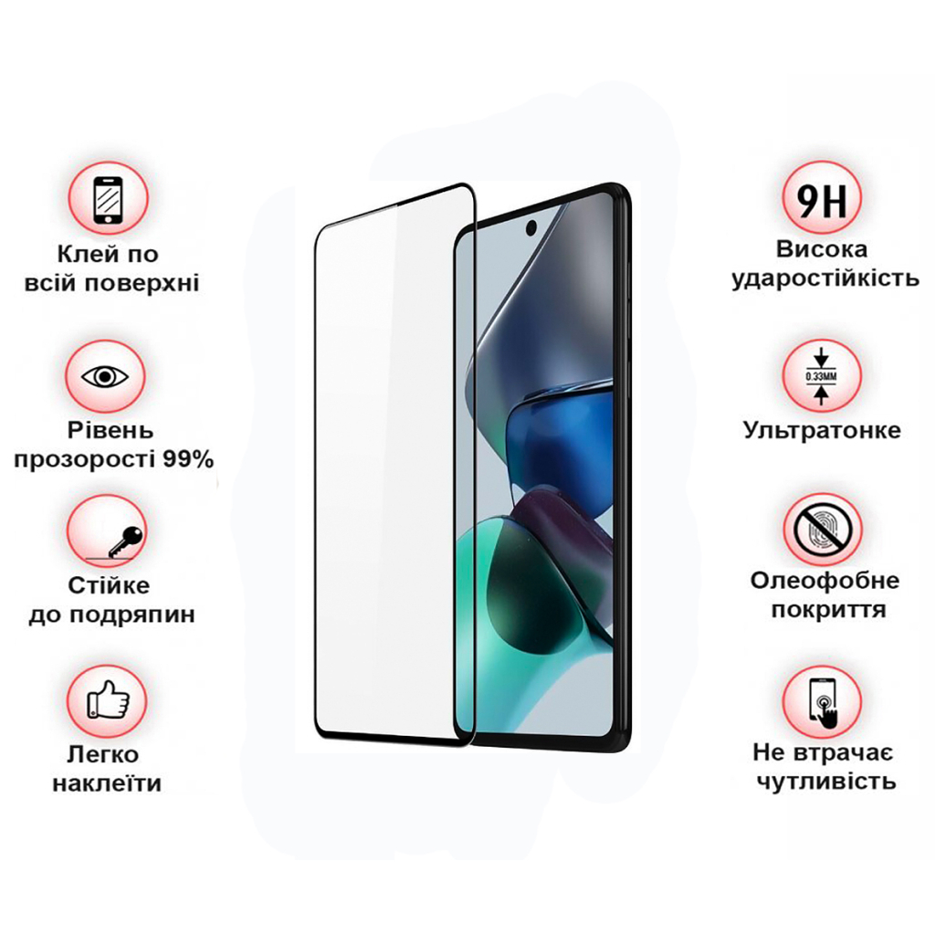 Защитное стекло BeCover для Vivo Y36/Y36 5G Black (709769) фото4