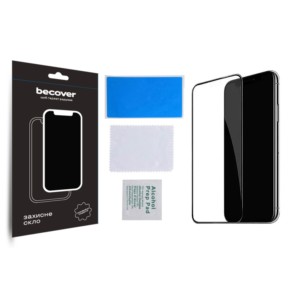 Защитное стекло BeCover для Apple iPhone 15 Plus Black (709788) фото3