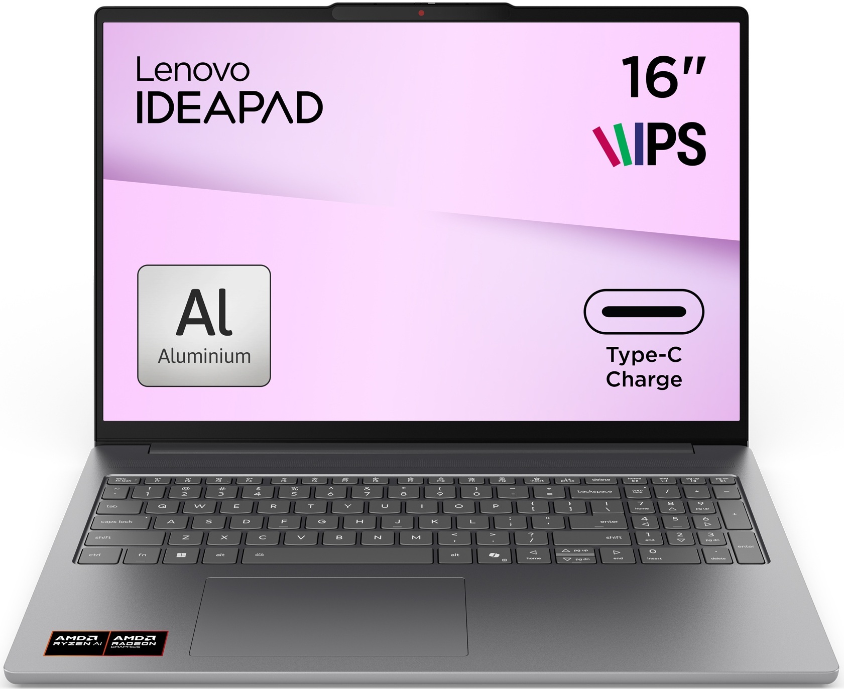 Ноутбук LENOVO IdeaPad Slim 5 16AHP11 Luna Grey (83S4002GRA) фото2
