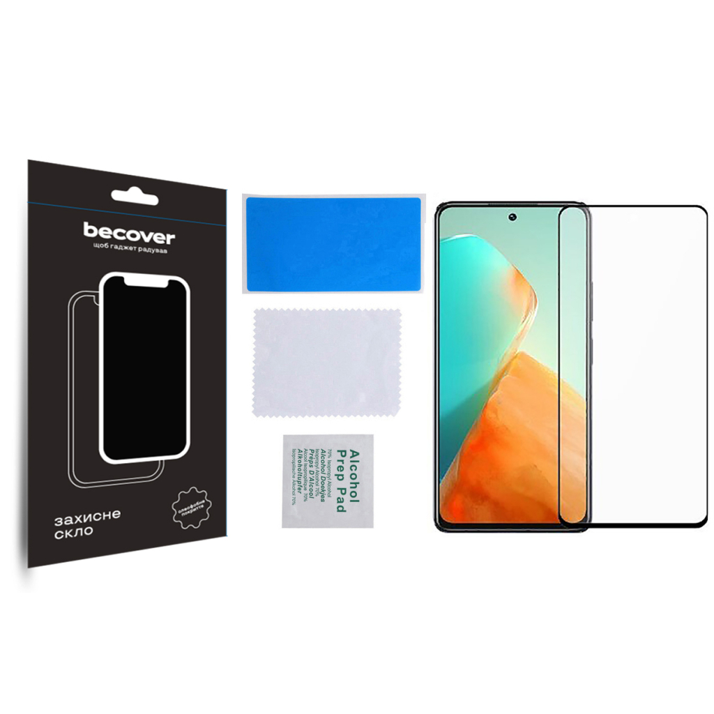 Захисне скло BeCover для Infinix Note 30 NFC (X6833B) Black (709726) фото3
