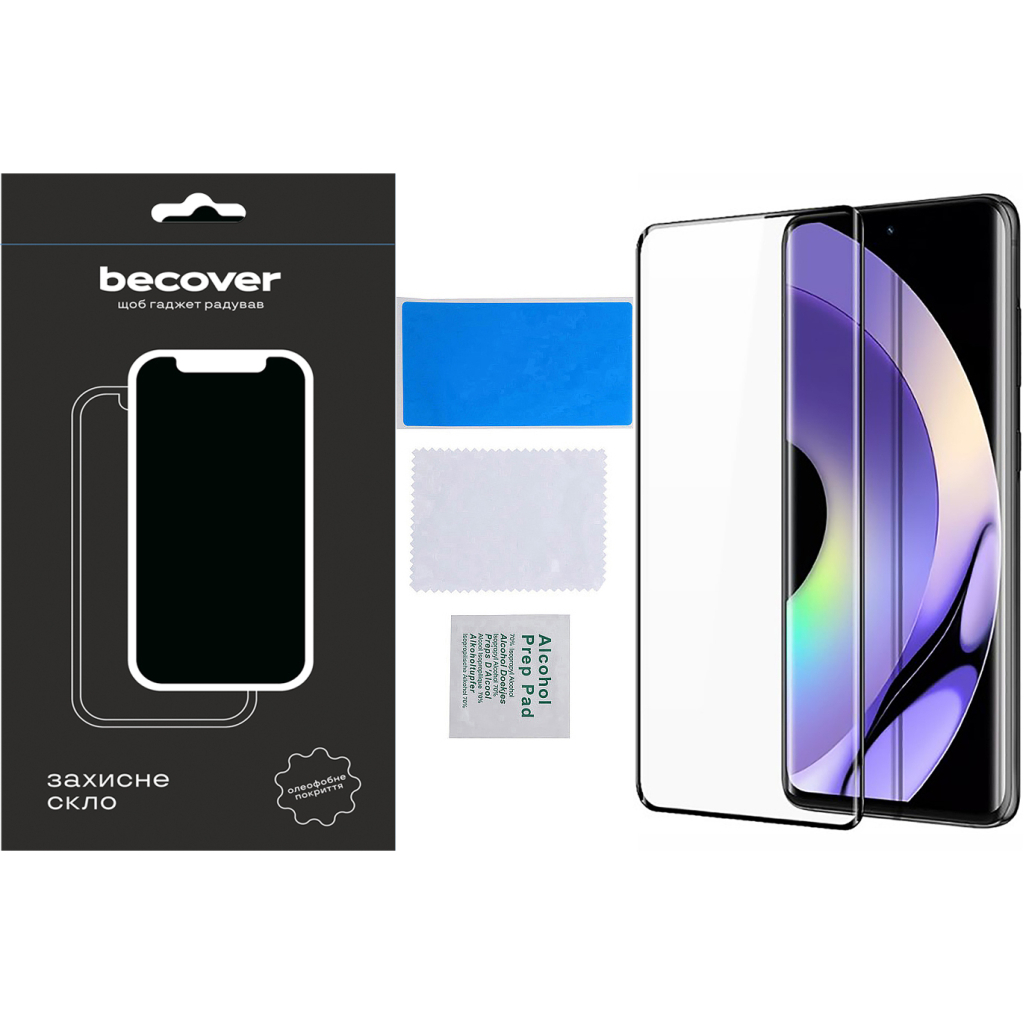 Захисне скло BeCover для Motorola Moto G52/G82 Black (709735) фото3