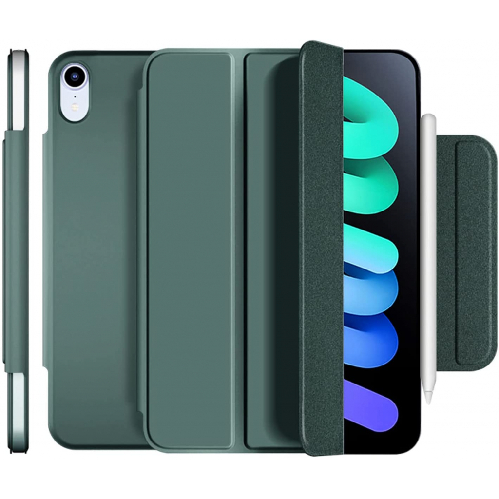 Чохол-книжка Magnetic Buckle BeCover для Apple iPad mini 6 2021 Dark Green (706826) фото2