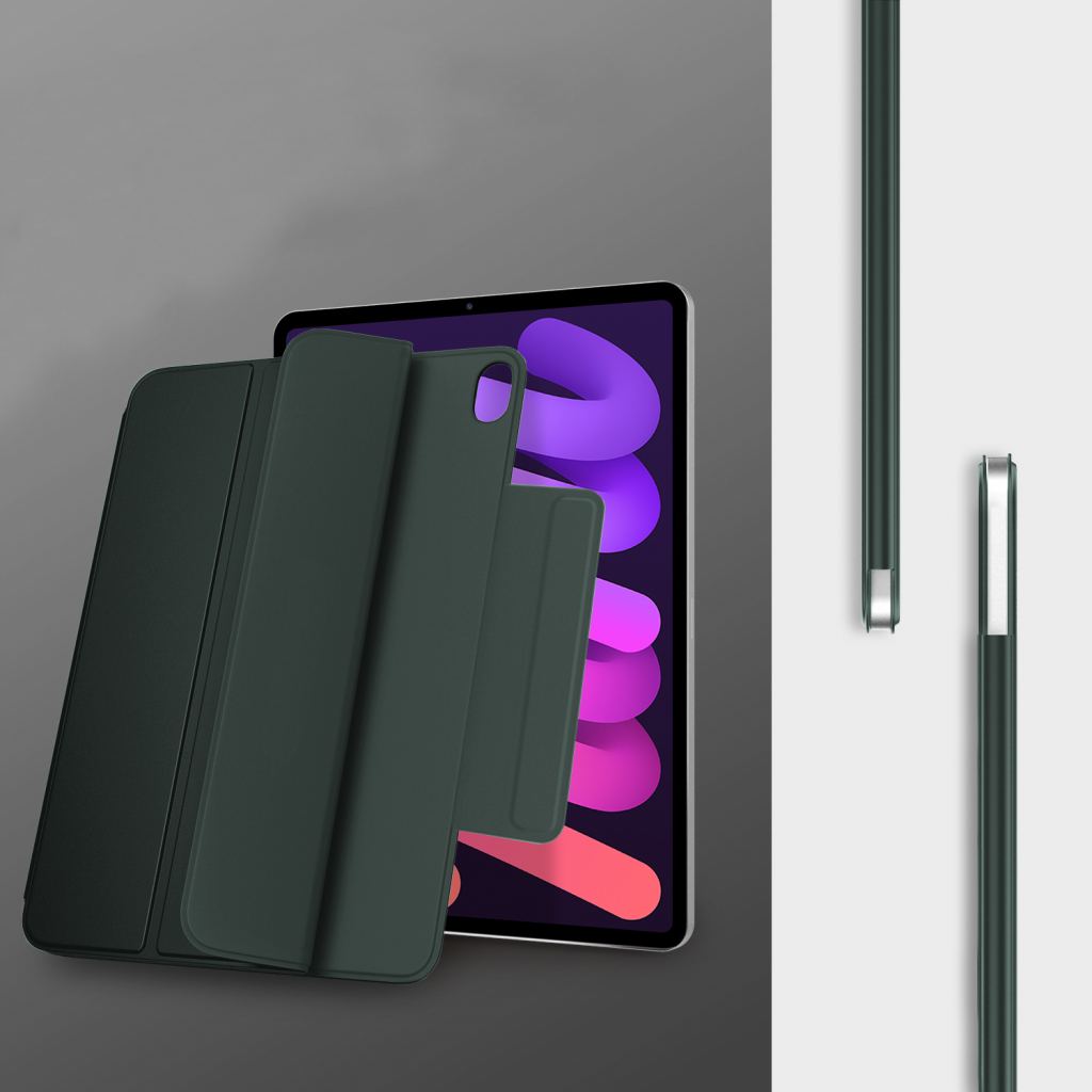 Чохол-книжка Magnetic Buckle BeCover для Apple iPad mini 6 2021 Dark Green (706826) фото3