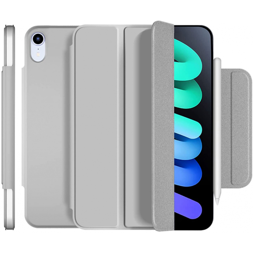 Чохол-книжка Magnetic Buckle BeCover для Apple iPad mini 6 2021 Gray (706827) фото2