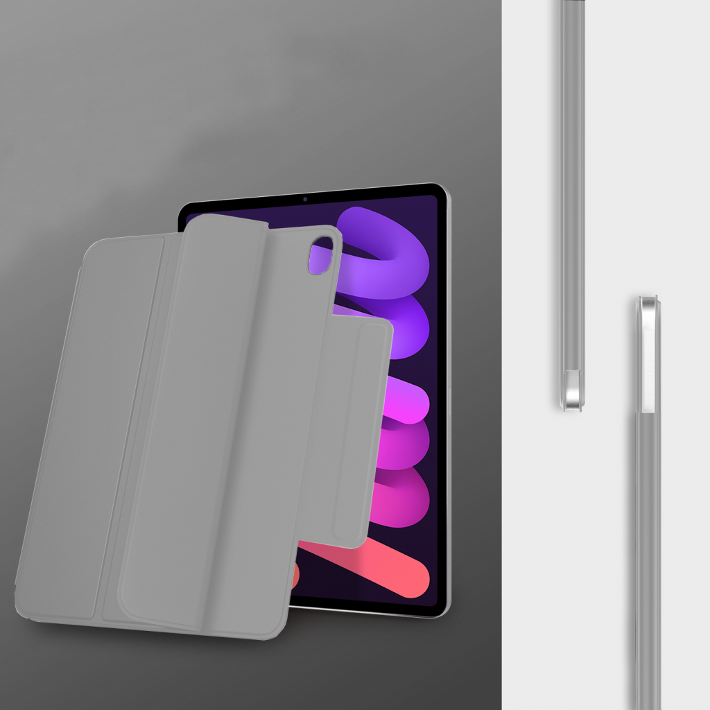 Чохол-книжка Magnetic Buckle BeCover для Apple iPad mini 6 2021 Gray (706827) фото3