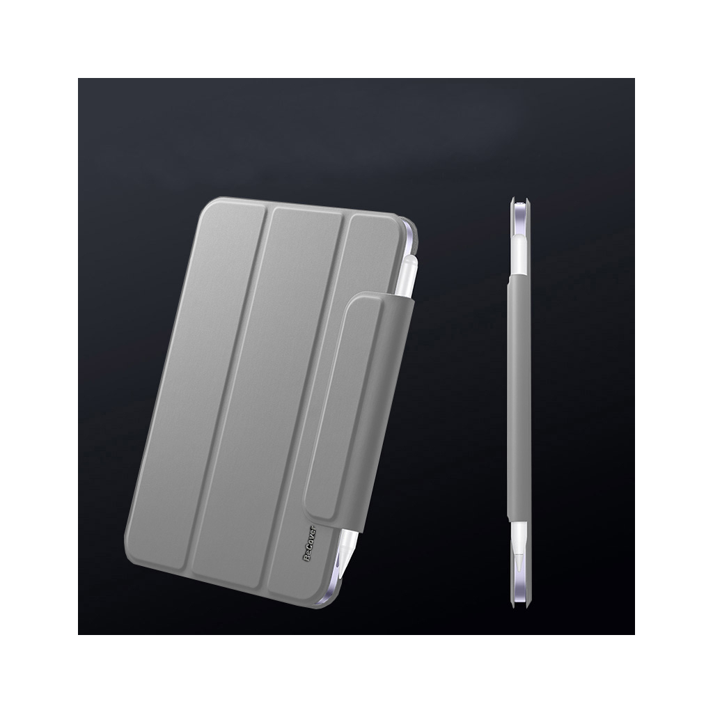 Чохол-книжка Magnetic Buckle BeCover для Apple iPad mini 6 2021 Gray (706827) фото4