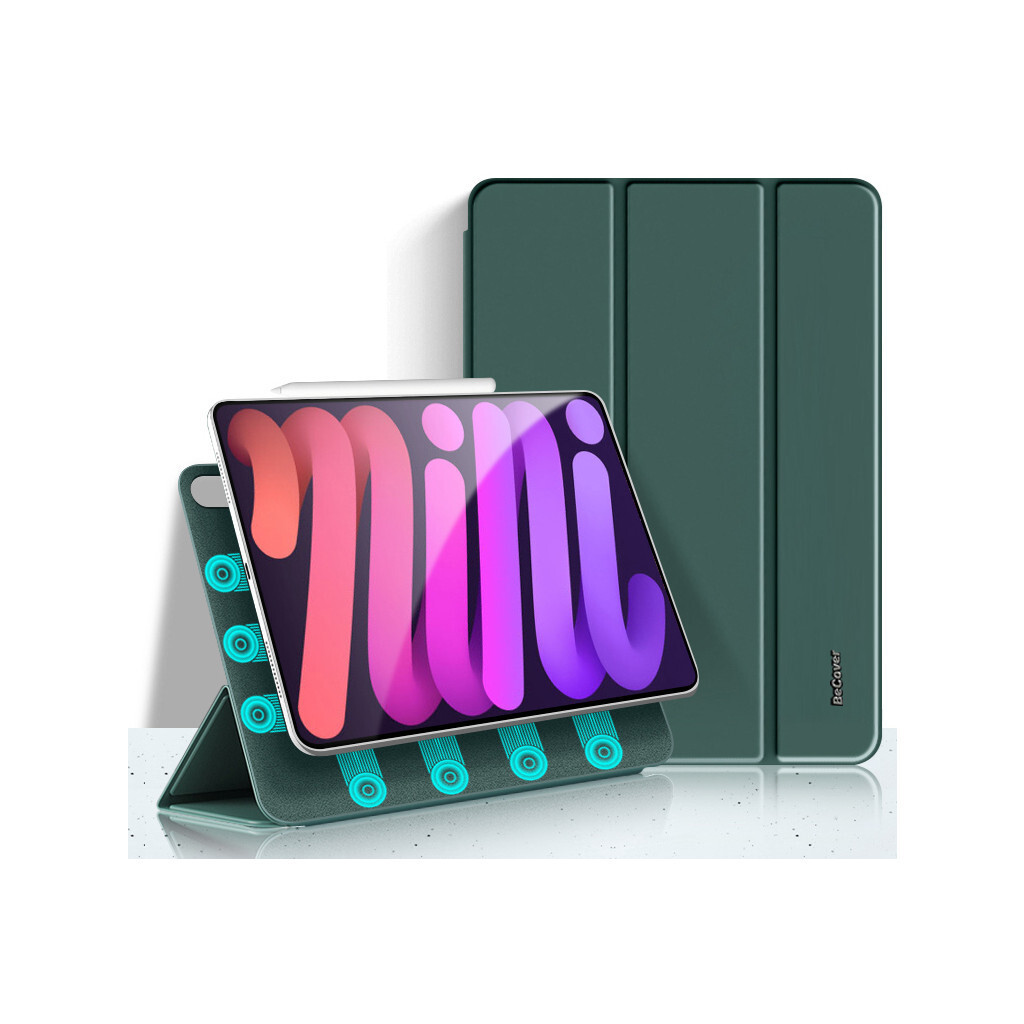 Чохол-книжка Magnetic BeCover для Apple iPad mini 6 2021 Dark Green (706837) фото3