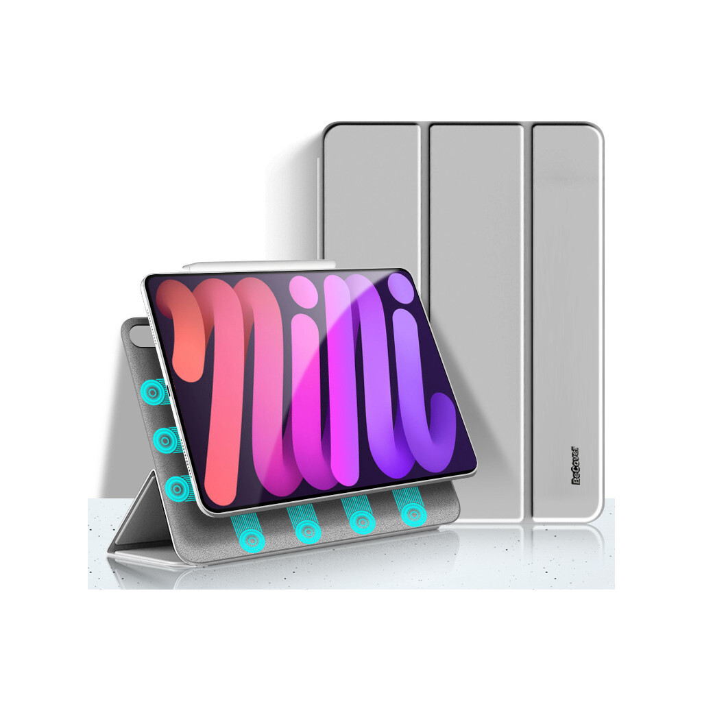 Чохол-книжка Magnetic BeCover для Apple iPad mini 6 2021 Gray (706838) фото3