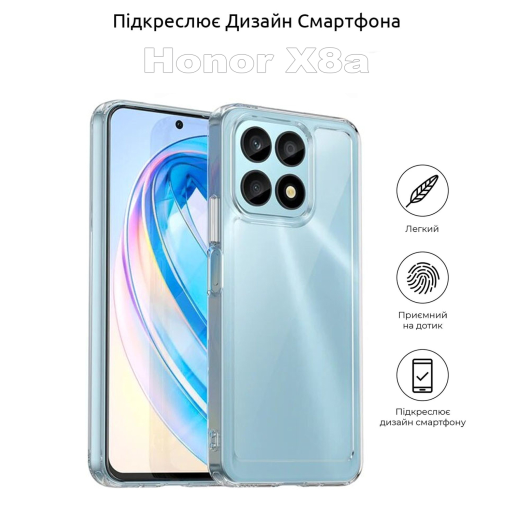 Силіконовий чохол BeCover для Honor X8a Transparancy (710139) фото4