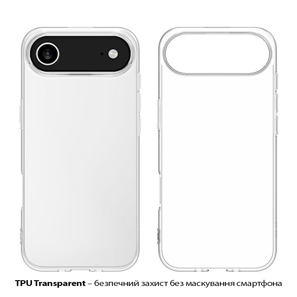 Силіконовий чохол BeCover для Apple iPhone 17 Air Transparancy (713759) фото2