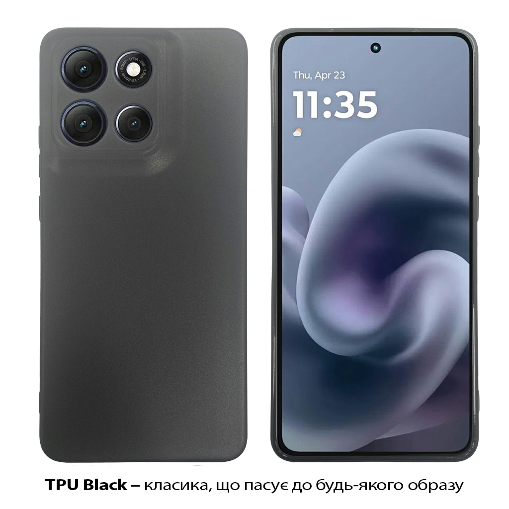 Силіконовий чохол BeCover для Motorola Moto G86 Black (713768) фото2