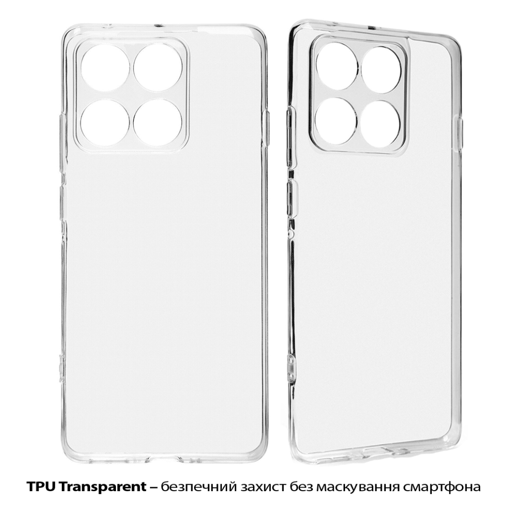 Силіконовий чохол BeCover для Motorola Edge 60 Pro Transparancy (713775) фото