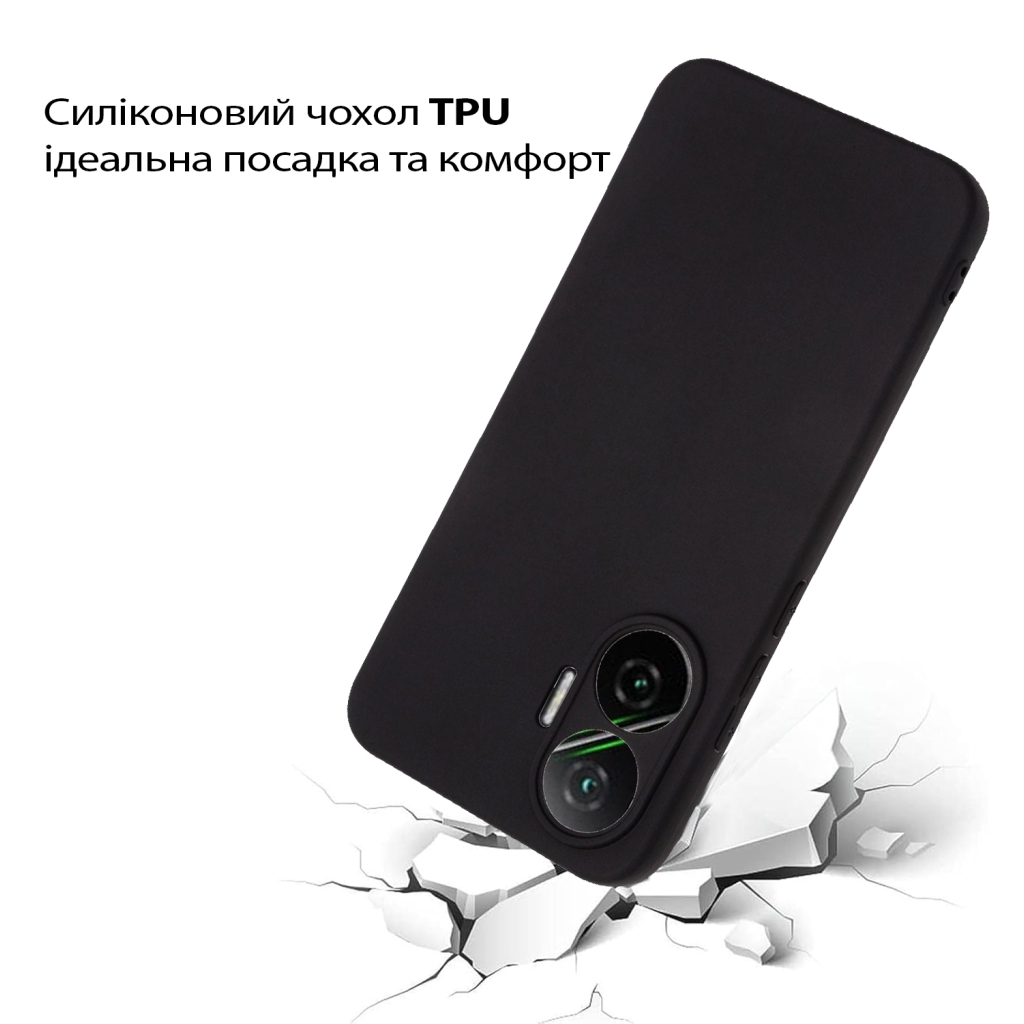 Силіконовий чохол BeCover для Poco F7 Black (713776) фото4