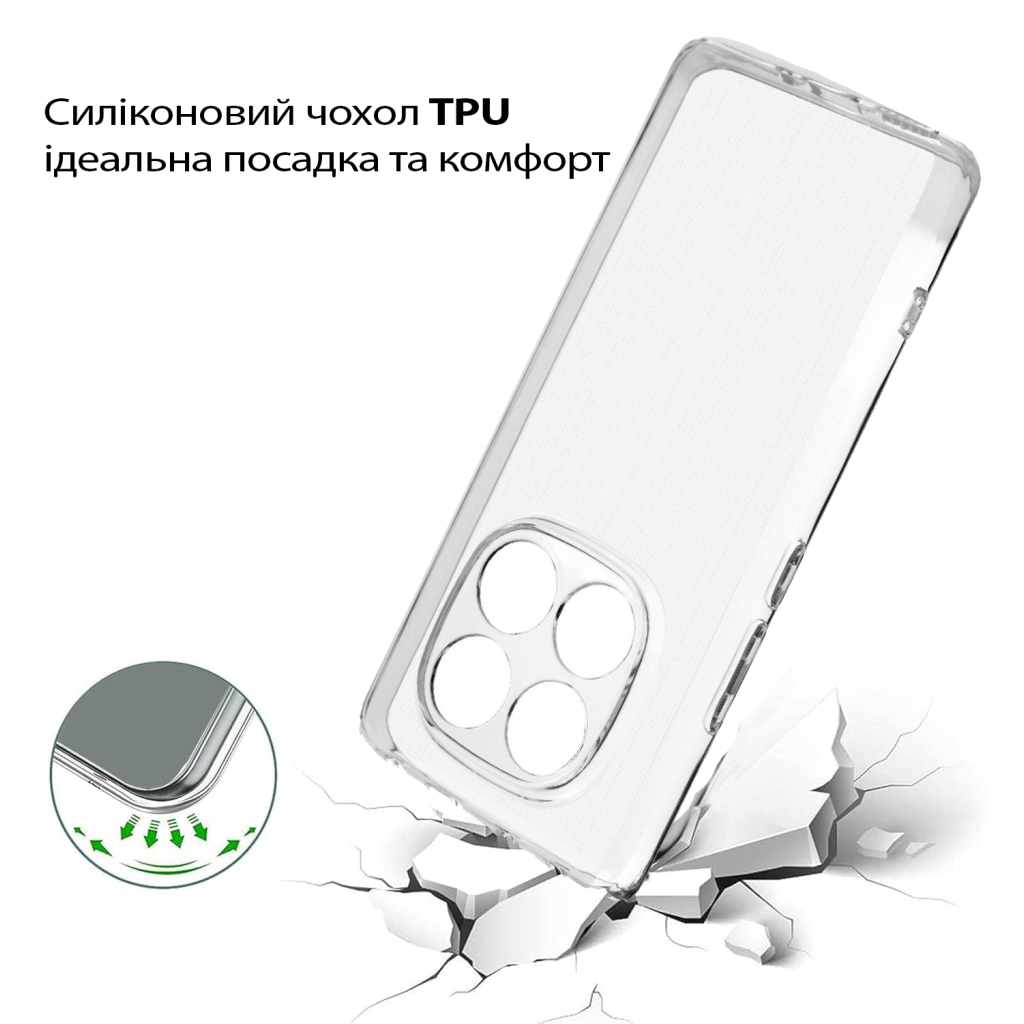 Силіконовий чохол BeCover для Poco X7 Transparancy (713778) фото4