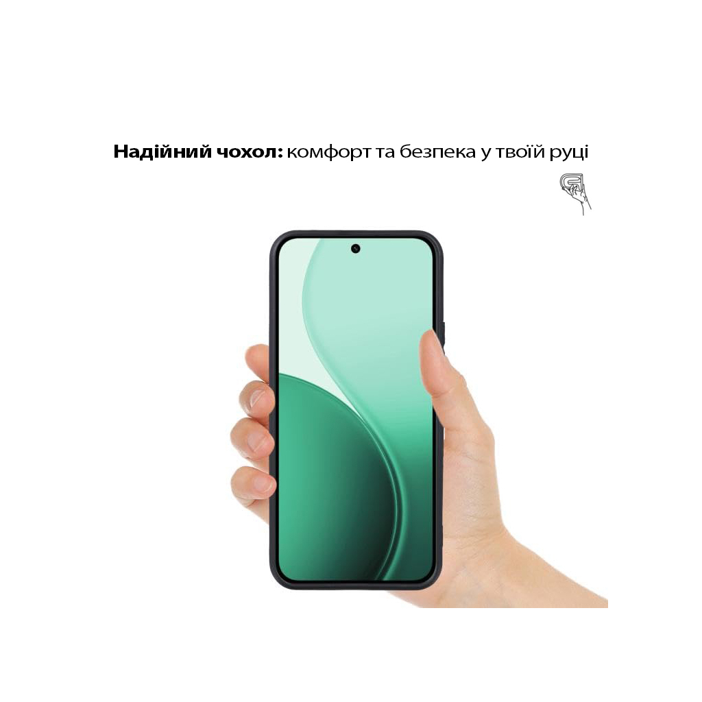 Силіконовий чохол BeCover для Oppo Reno14 / 14FS 5G Black (713791) фото