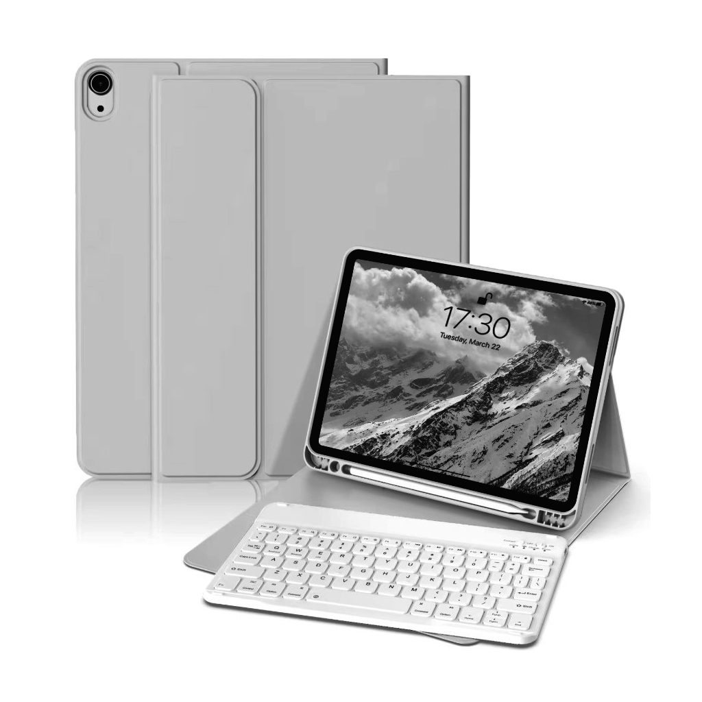 Чохол-книжка з бездротовою клавіатурою BeCover для Apple iPad Mini 6 2021 Gray (712988) фото2