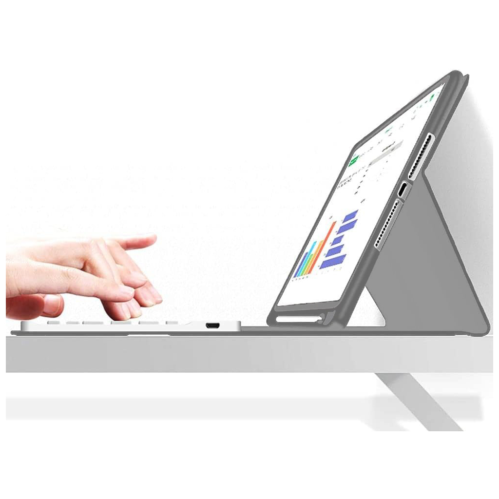 Чохол-книжка з бездротовою клавіатурою BeCover для Apple iPad Mini 6 2021 Gray (712988) фото6