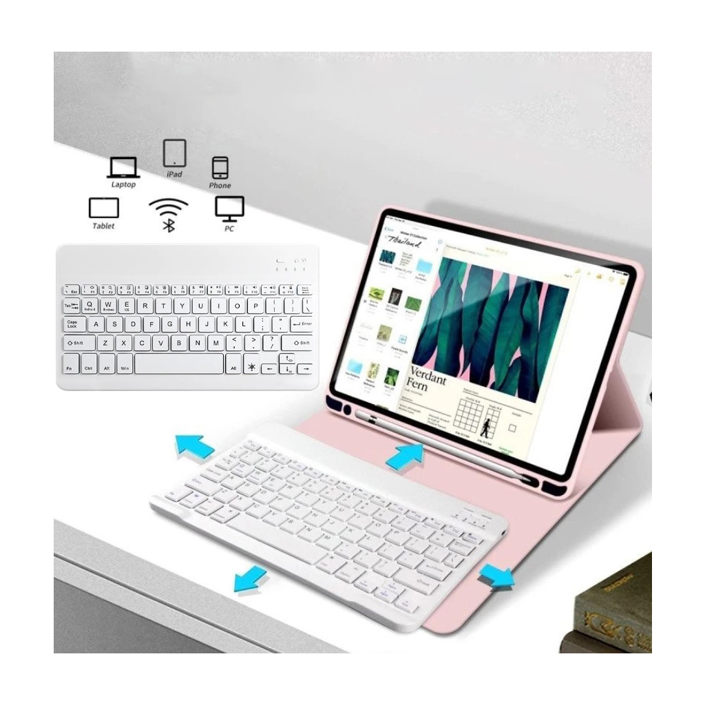 Чохол-книжка з бездротовою клавіатурою BeCover для Apple iPad Mini 6 2021 Pink (712990) фото4