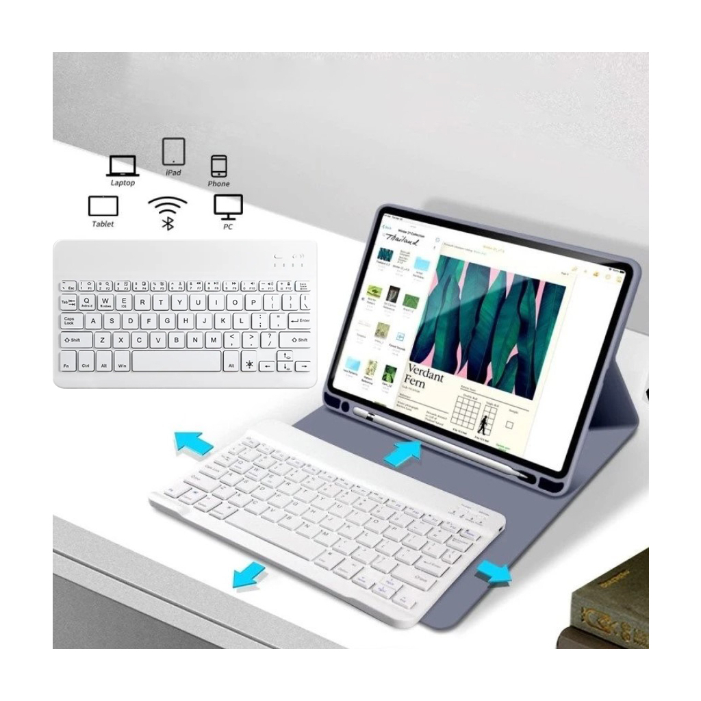 Чохол-книжка з бездротовою клавіатурою BeCover для Apple iPad Mini 7 2024 Purple (712997) фото4