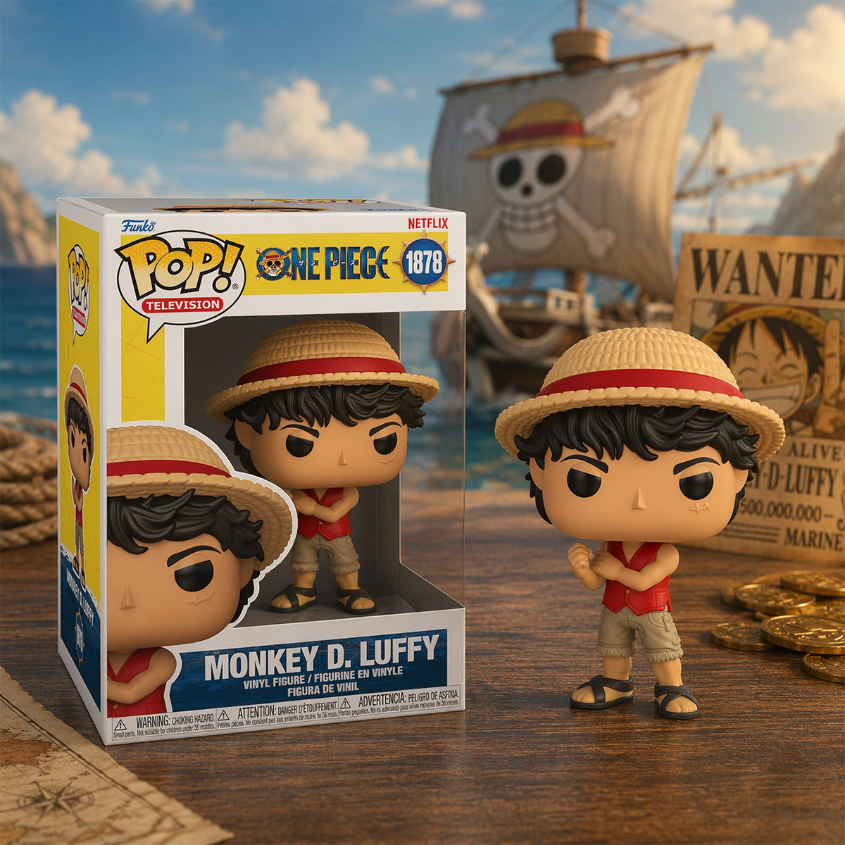Игровая фигурка Funko Pop! серии Большой куш S1 - Луффи (75665) фото3
