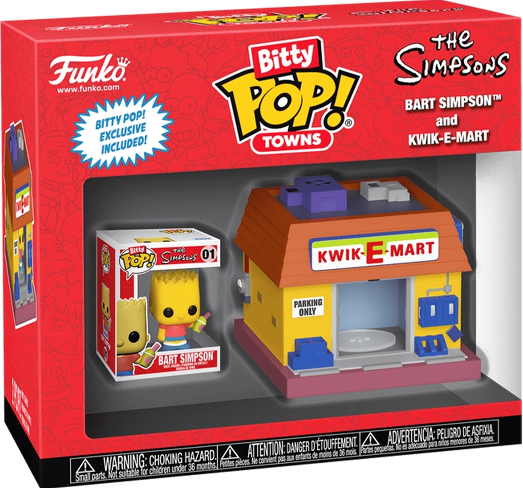 Набор из фигурок Funko Pop! Town серии Симпсоны - Барт Симпсон и Квики-Март (83684) фото