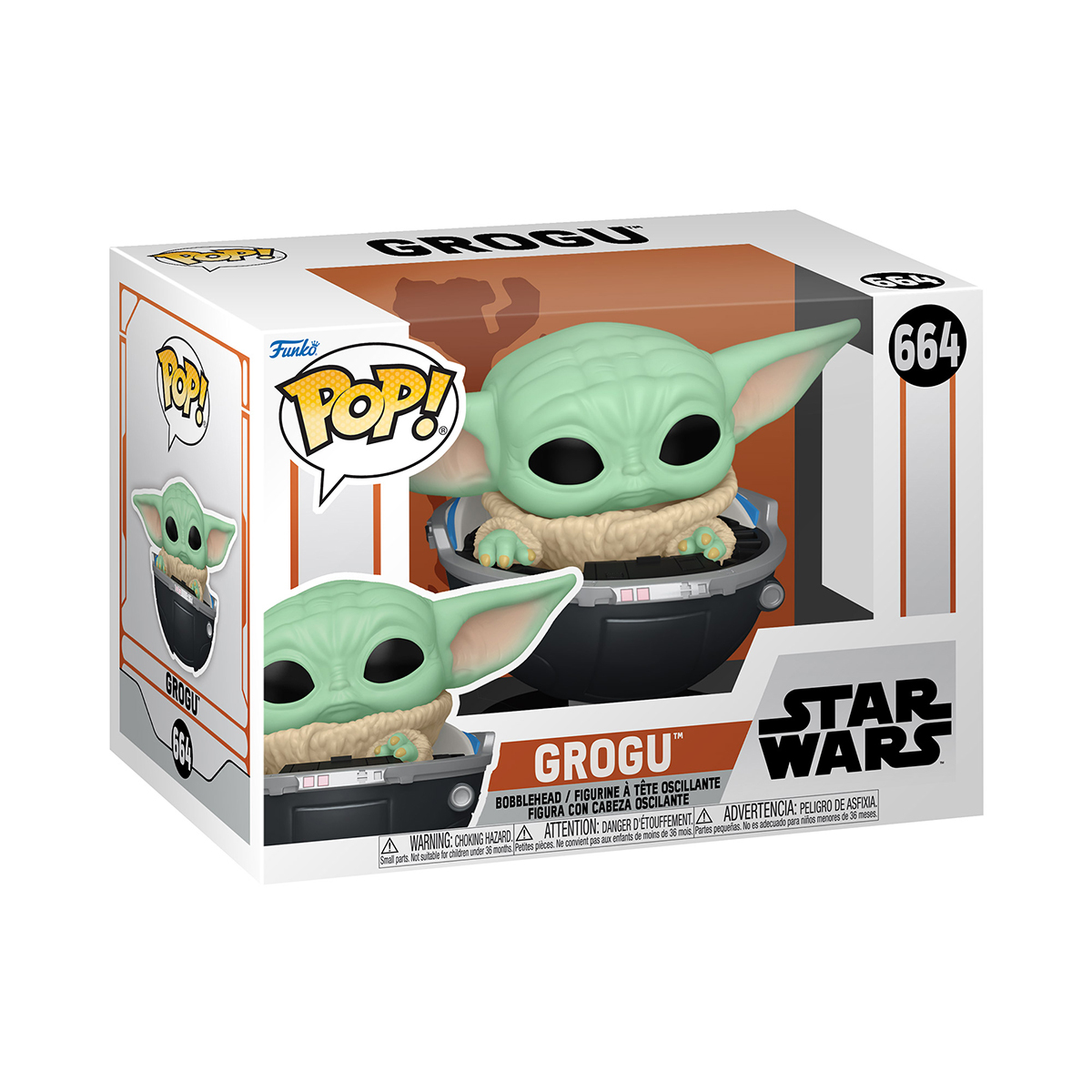 Игровая фигурка Funko Pop! серии Мандалорец - Малыш Грогу в коляске (76551) фото