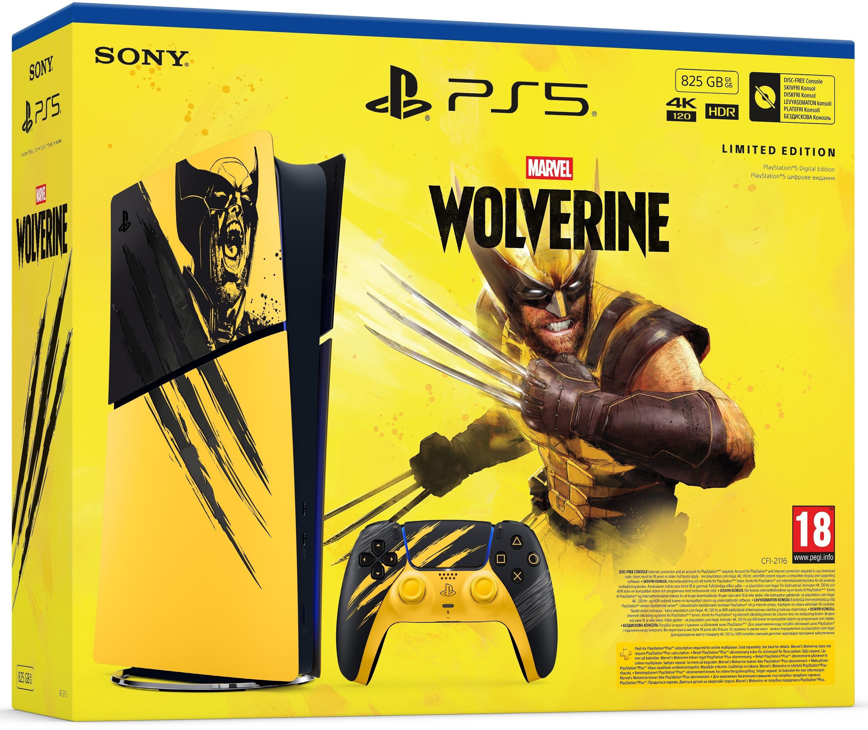 Игровая консоль PlayStation 5 Slim Digital Edition Marvel's Wolverine Limited Edition фото3