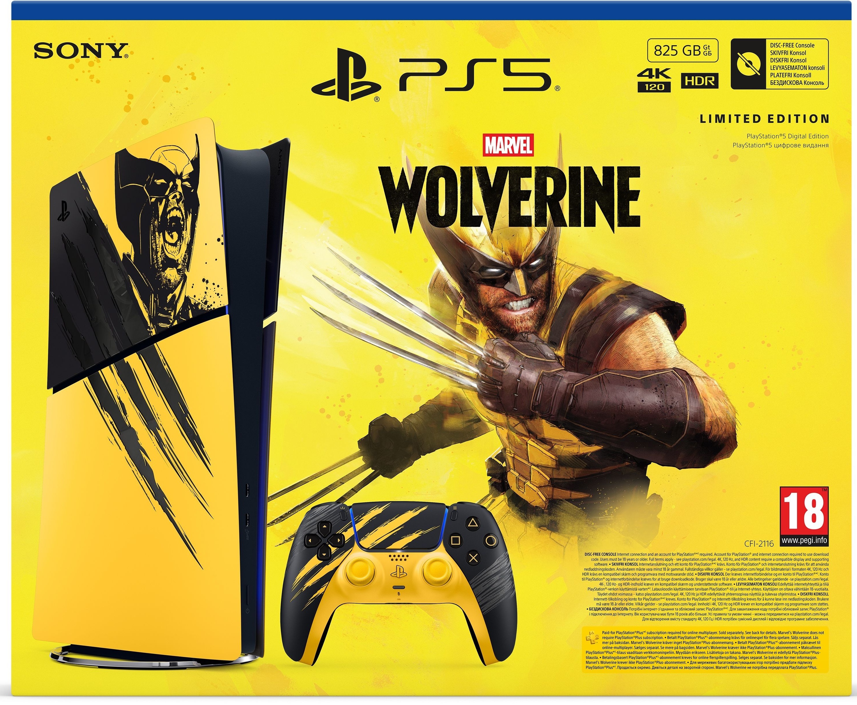 Игровая консоль PlayStation 5 Slim Digital Edition Marvel's Wolverine Limited Edition фото2