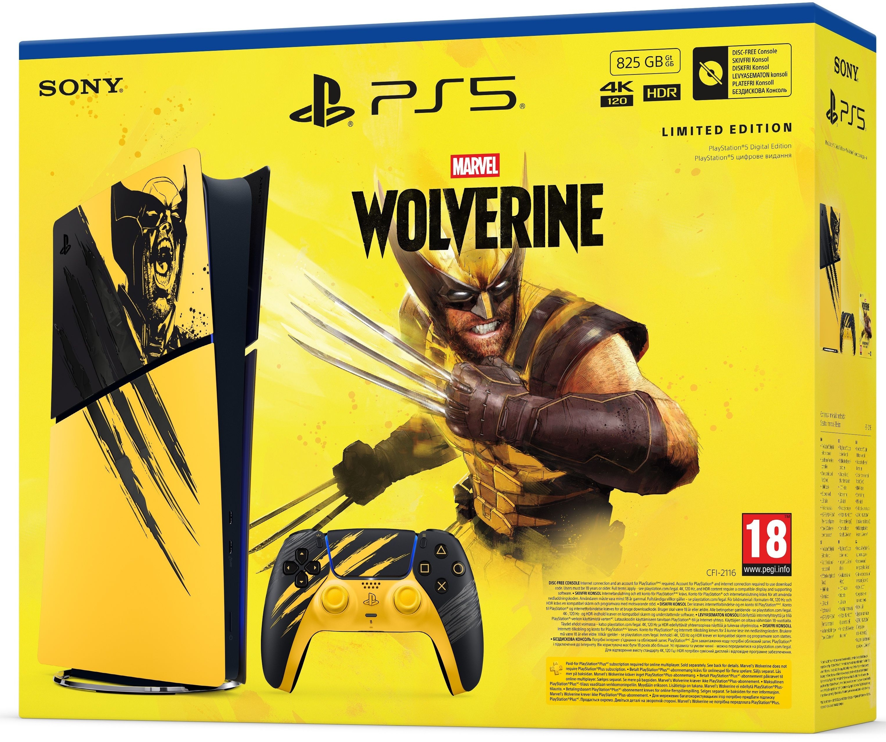 Игровая консоль PlayStation 5 Slim Digital Edition Marvel's Wolverine Limited Edition фото4