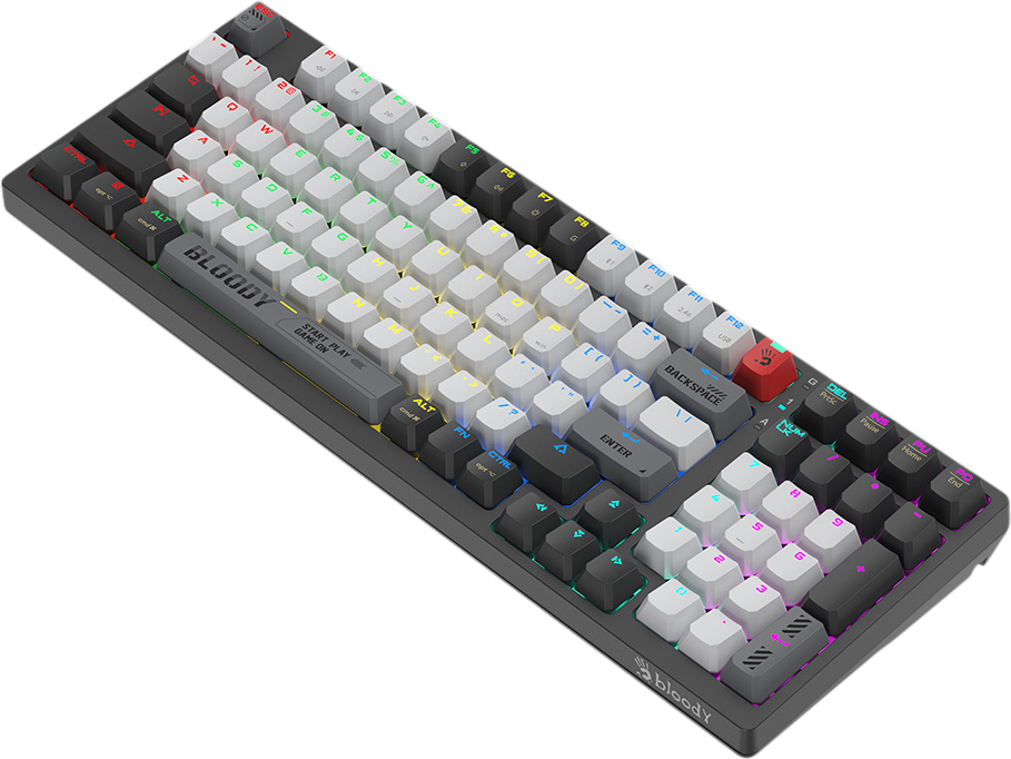 Ігрова клавіатура A4Tech Bloody WS98 Wireless/Bluetooth/USB Grey (4711421001182) фото4