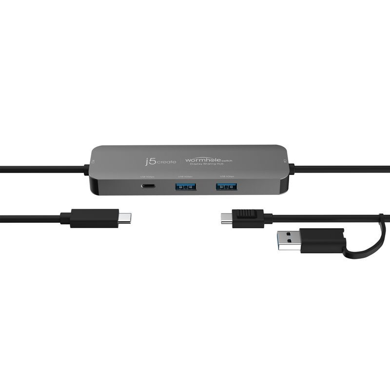 Адаптер-переключатель КМ J5create/ хаб 2-USB-A/1 USB-C фото3