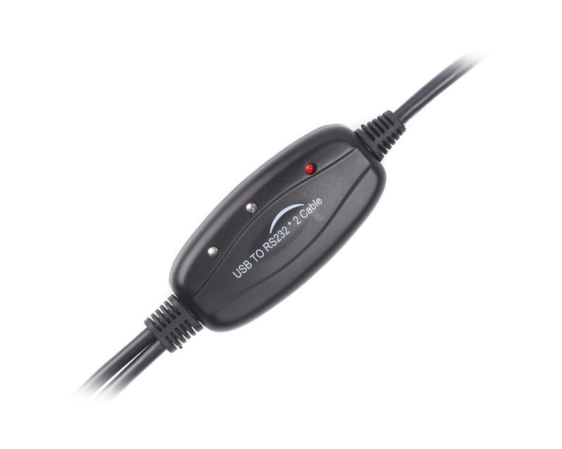 Кабель-перехідних USB 2.0-2х COM (9+25pin), 1.4 м фото2