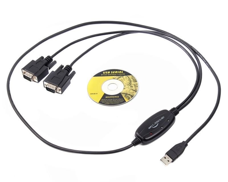 Кабель-перехідних USB 2.0-2х COM (9+25pin), 1.4 м фото3