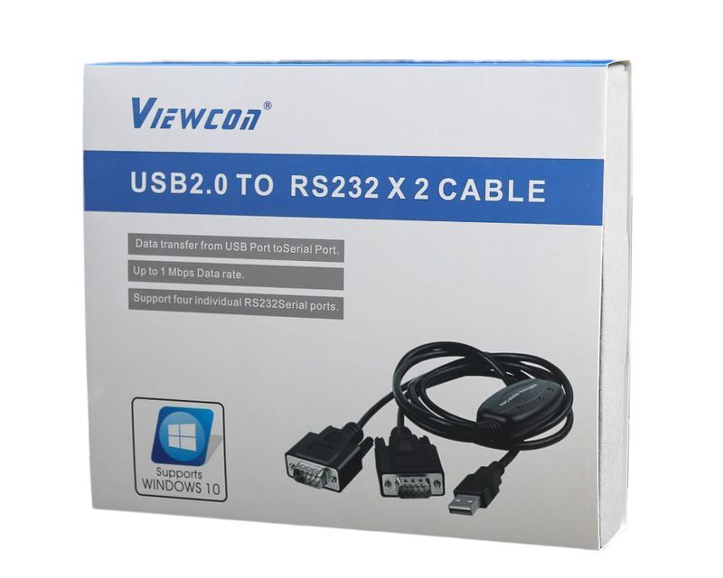 Кабель-перехідних USB 2.0-2х COM (9+25pin), 1.4 м фото4