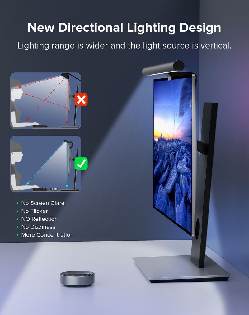 LED лампа на монитор, пульт ДК фото4
