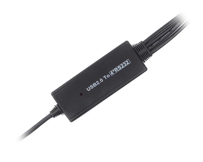 Перехідник USB 2.0 to 4хCOM (9+25pin) 1.4m Viewcon (VE671) фото2