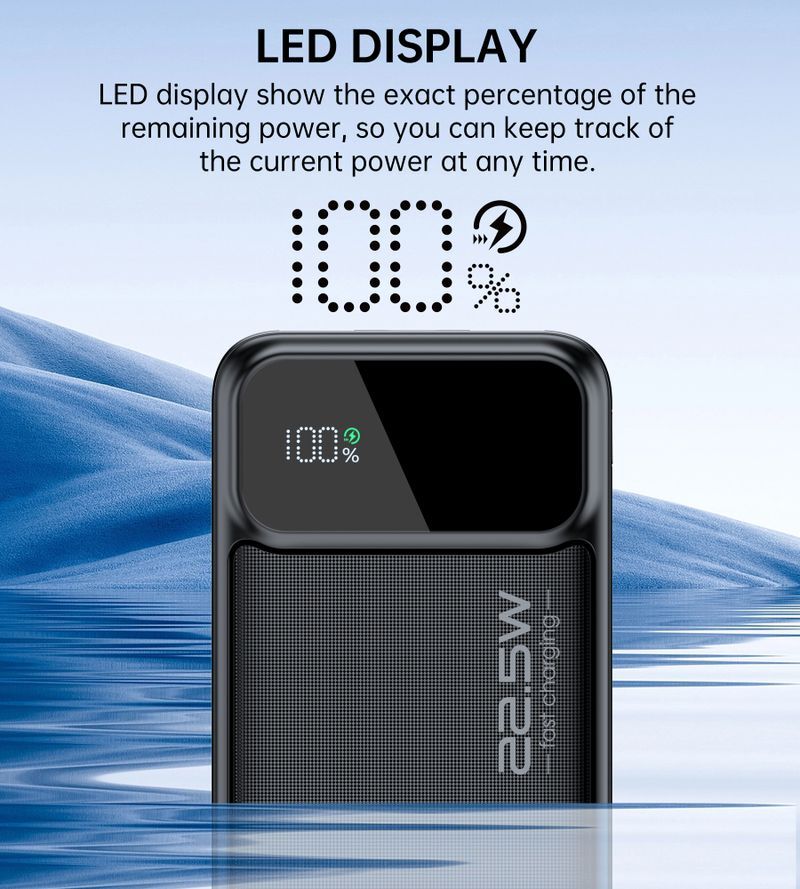 Павербанк, Choetech 10000 mAh, PD 22,5 Вт, черный фото10