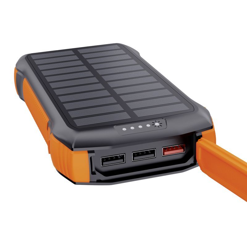 Павербанк, Choetech 20000 mAh, PD20W+QC18W, солнечная панель, QI, LED лампа фото3