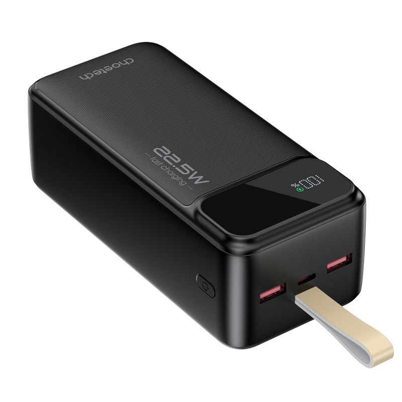 Павербанк, Choetech 40000 mAh, PD 22,5 Вт, чорний фото2