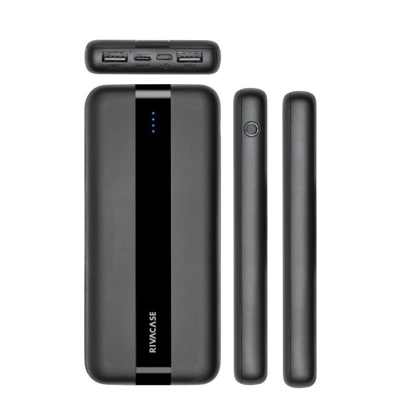 Павербанк RivaCase 10000 mA чорний (RIVAPOWER VA2041 Black) фото