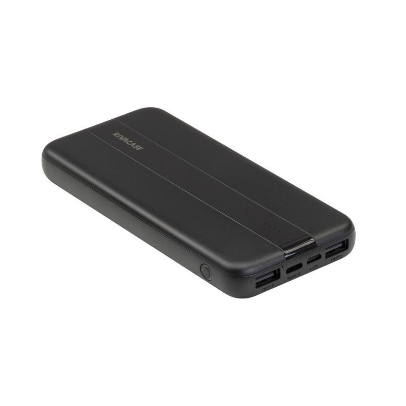 Павербанк RivaCase 10000 mA чорний (RIVAPOWER VA2041 Black) фото