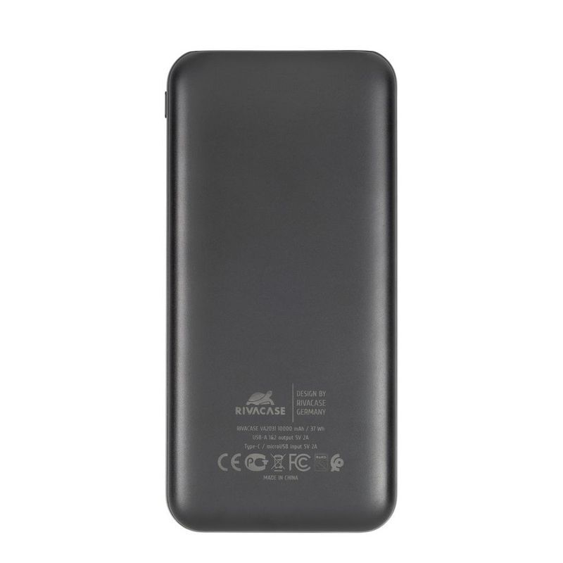 Павербанк RivaCase 10000 mA чорний (RIVAPOWER VA2031 Black) фото2