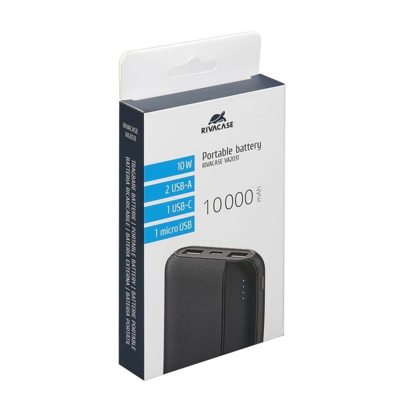Павербанк RivaCase 10000 mA чорний (RIVAPOWER VA2031 Black) фото19